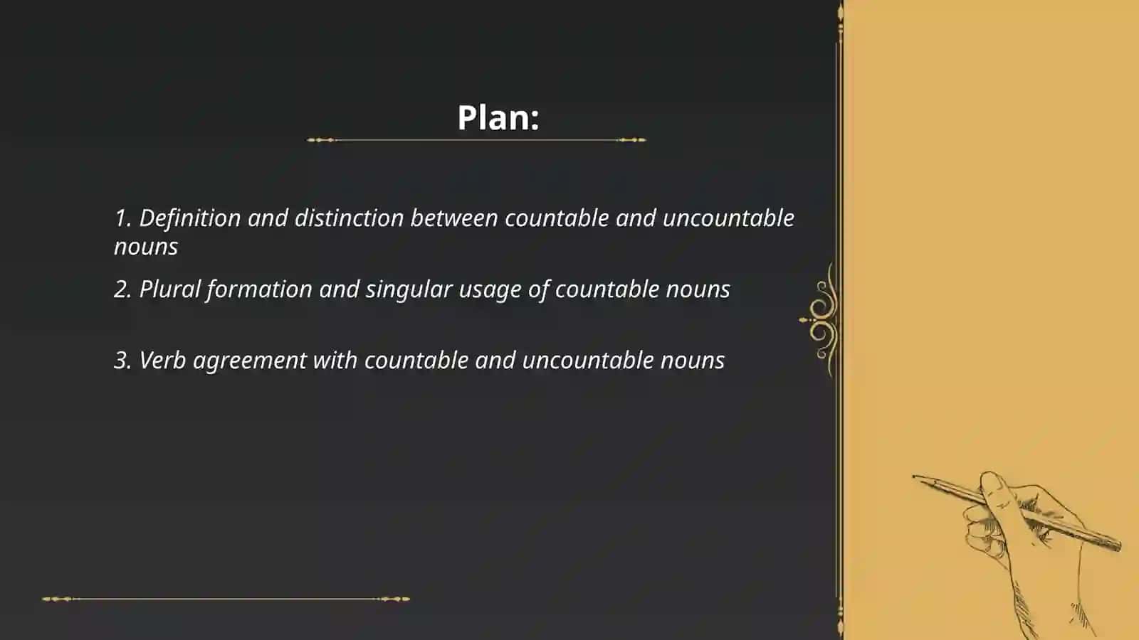 Countable & Uncountable nouns 2