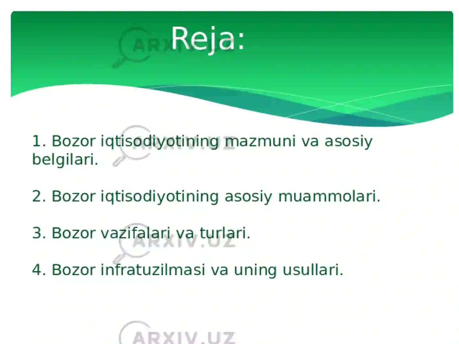 Bozor iqtisodiyoti 2