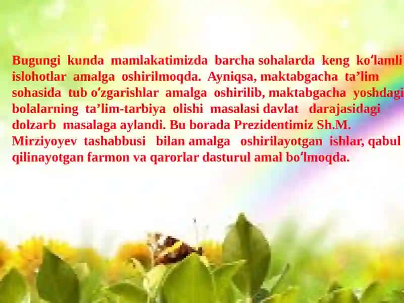 Mavzu: Shaxstarbiyasida pedagogik texnologiyalardan foydalanish 2
