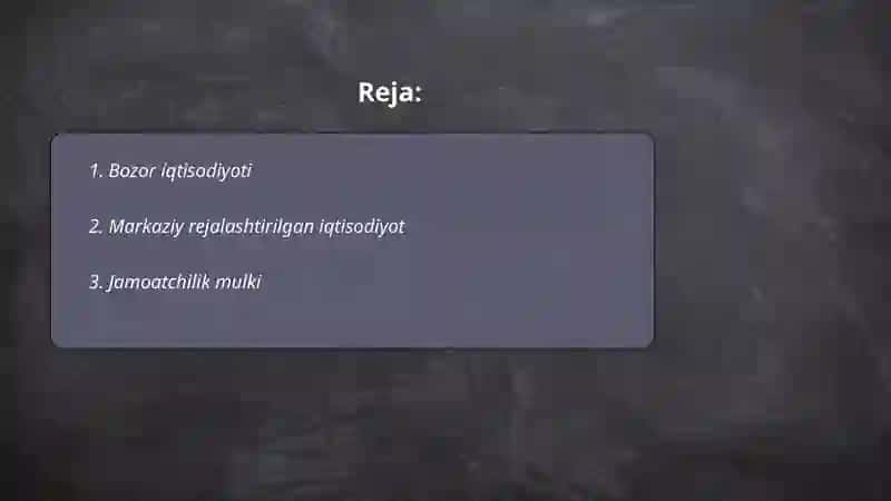 Jamiyatning iqtisodiy negizlari 2