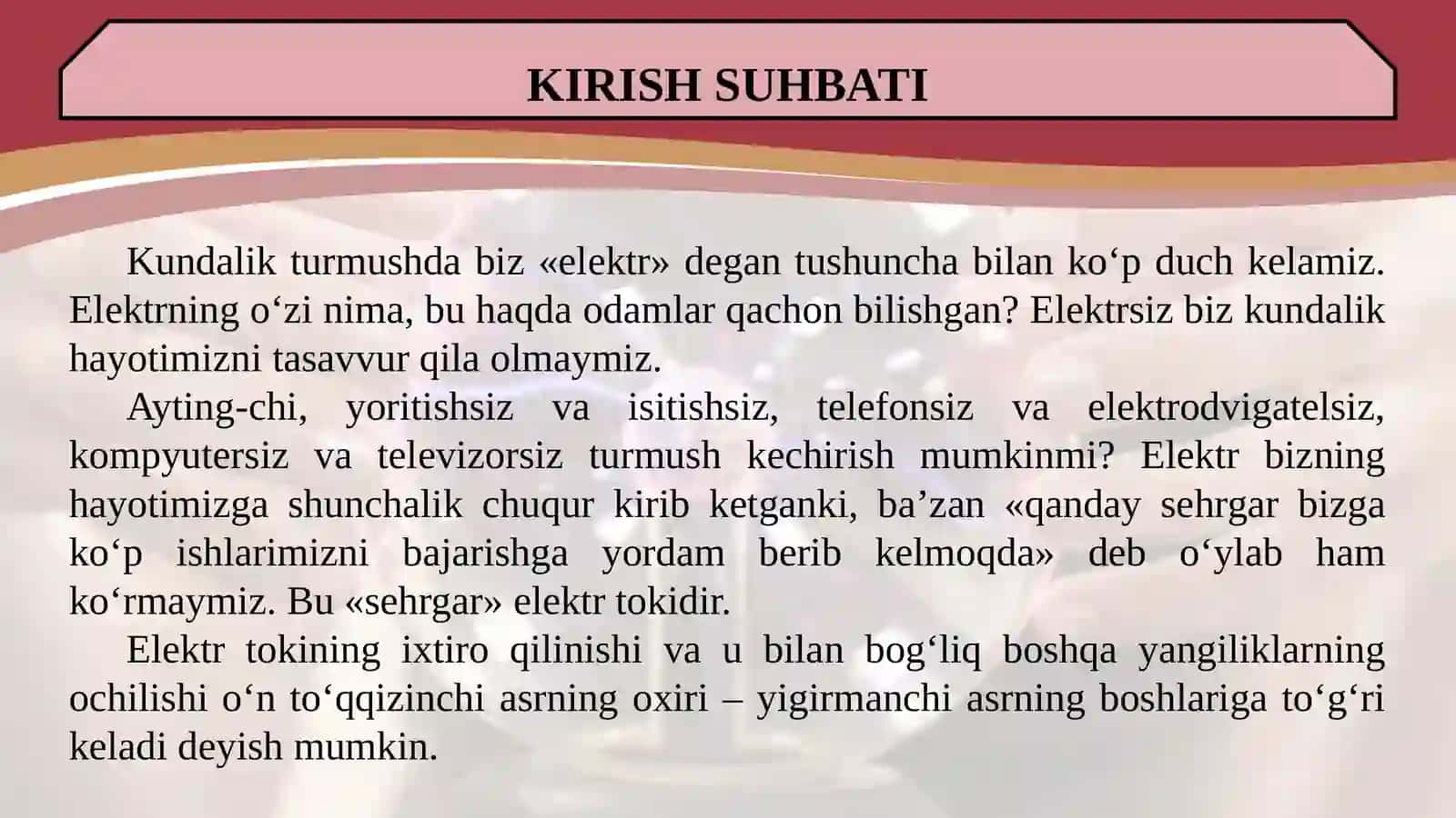 Jismlarning elektrlanishi 2