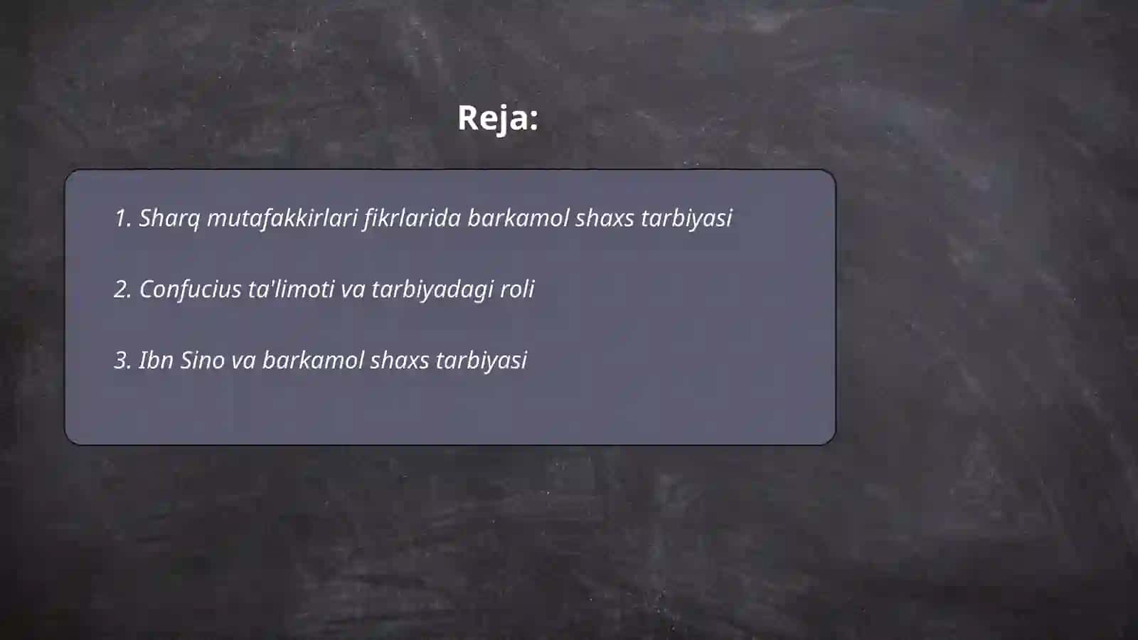Sharq mutafakkirlari fikrlarida barkamol shaxs tarbiyasi 2
