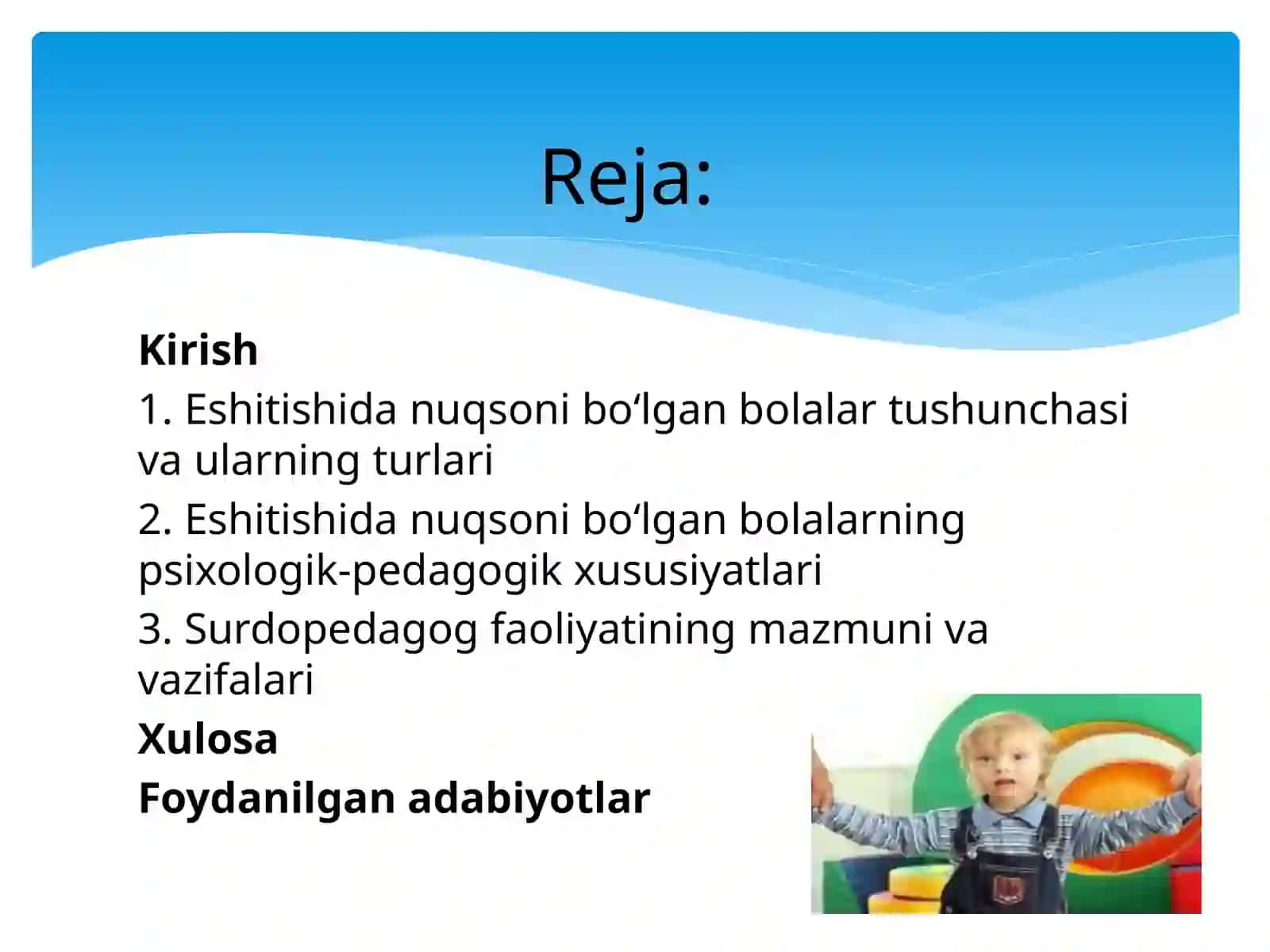 ESHITISHDA BO’LGAN BOLALAR VA ULAR BILAN ISHLASHDA SURDAPEDAGOG FAOLIYATINING O’ZIGA XOSLIGI 2