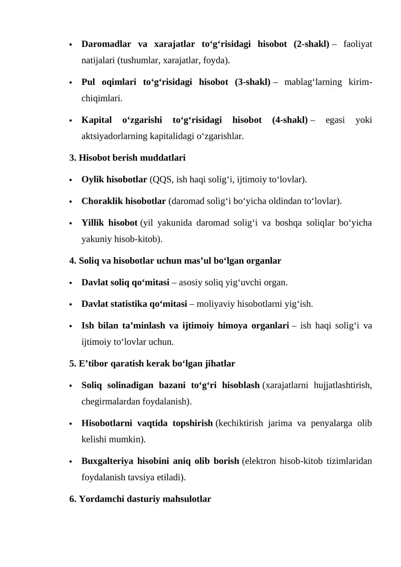 Savdo korxonalarida soliqlar hisobi va moliyaviy hisobot 2