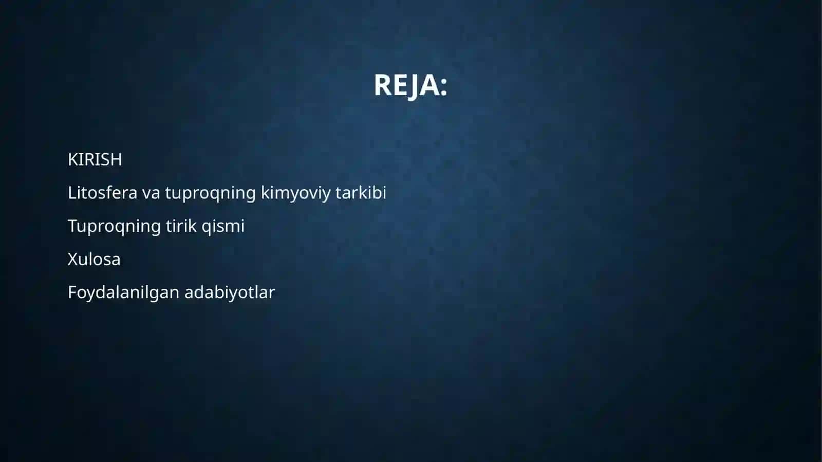 Tuproqning Kimyoviy Tarkibi 2