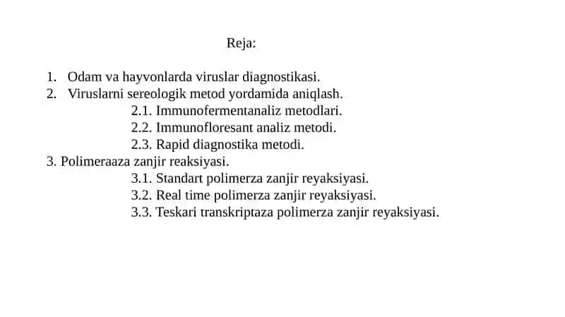 VIRUSLAR DIAGNOSTIKASI 2