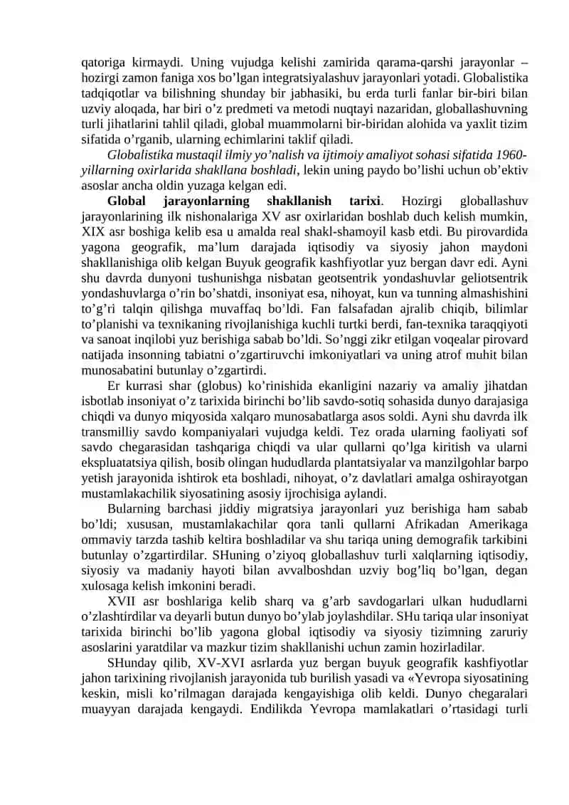 Globallashuv va barqaror taraqqiyot falsafasi 2