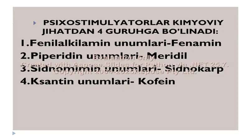 Psixostimulyatorlar 2