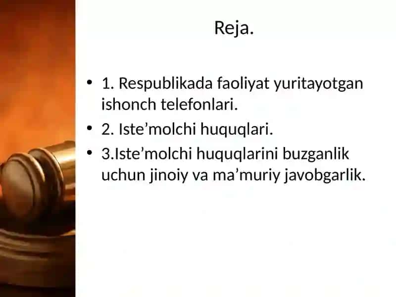 Iste’molchihuquqlarinibuzish holatlari vajavobgarlik 2