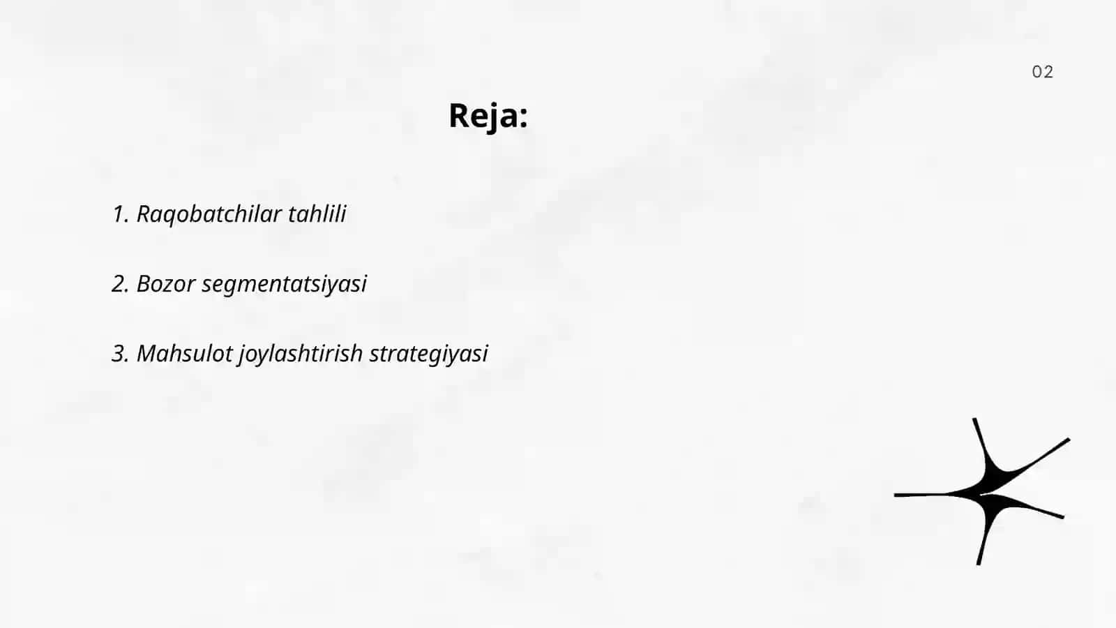 Raqobatchilar tahlili 2