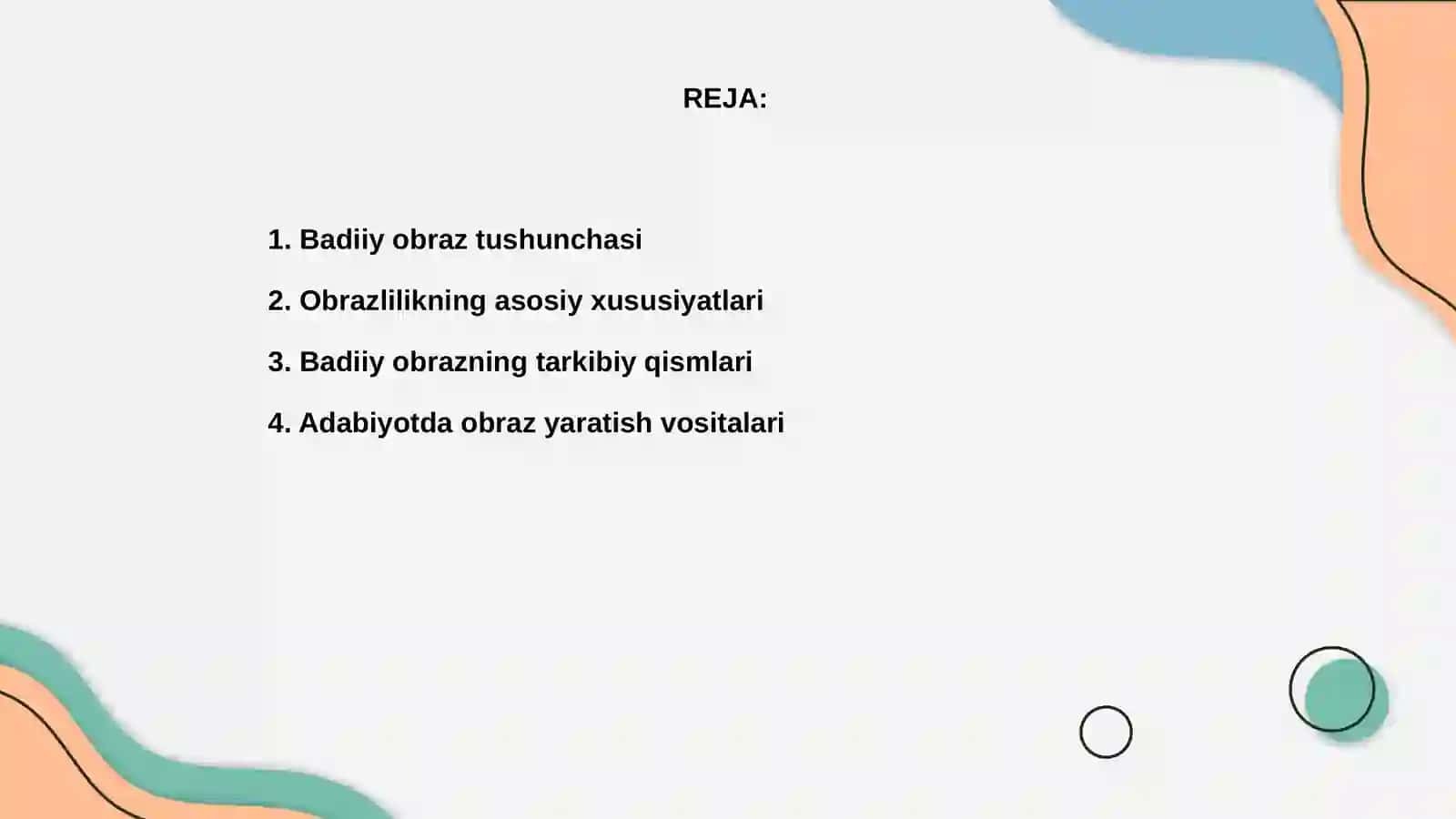 Badiiy obraz va obrazlilik 2