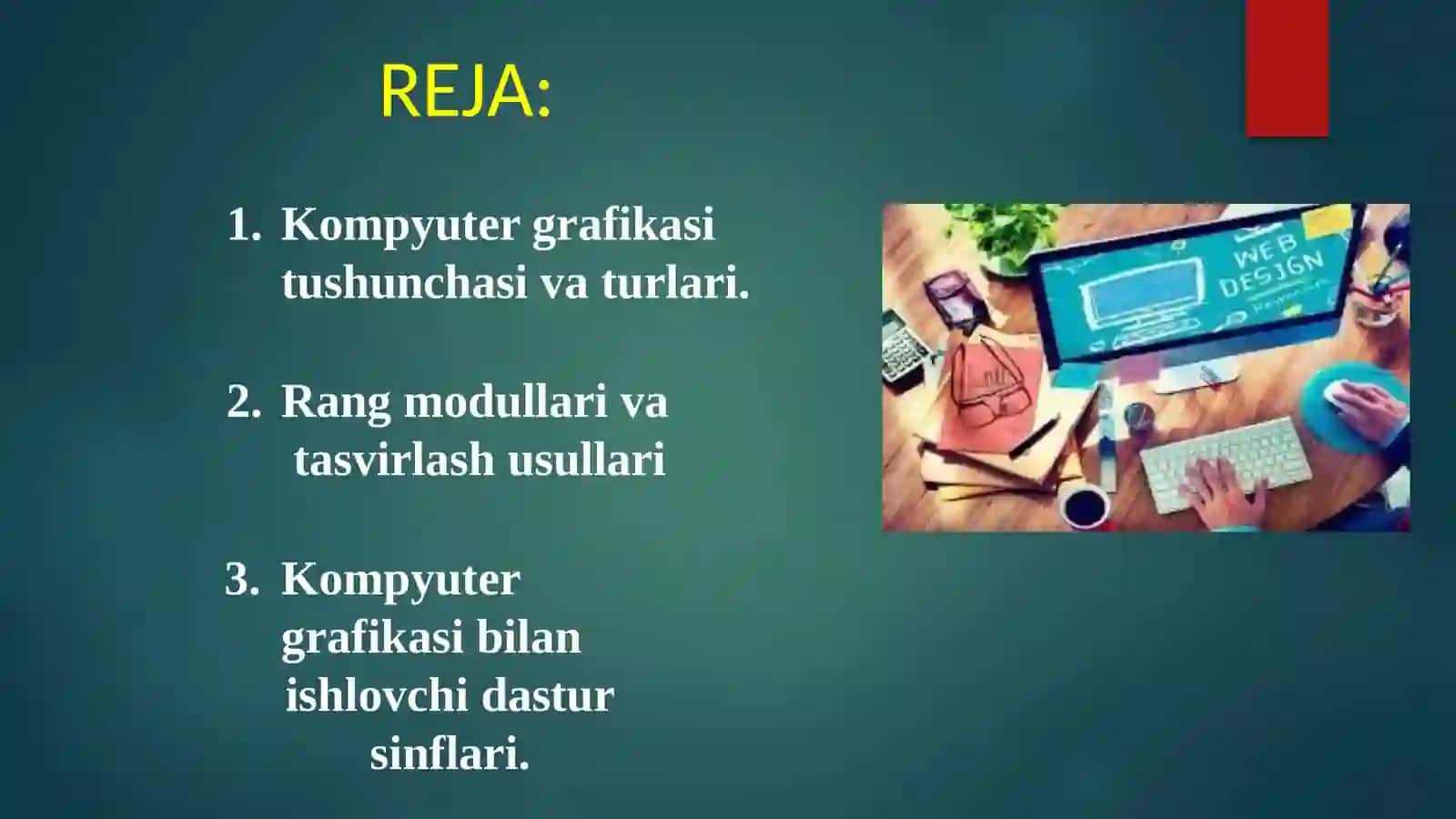 Kompyuter grafikasi tushunchasi 2
