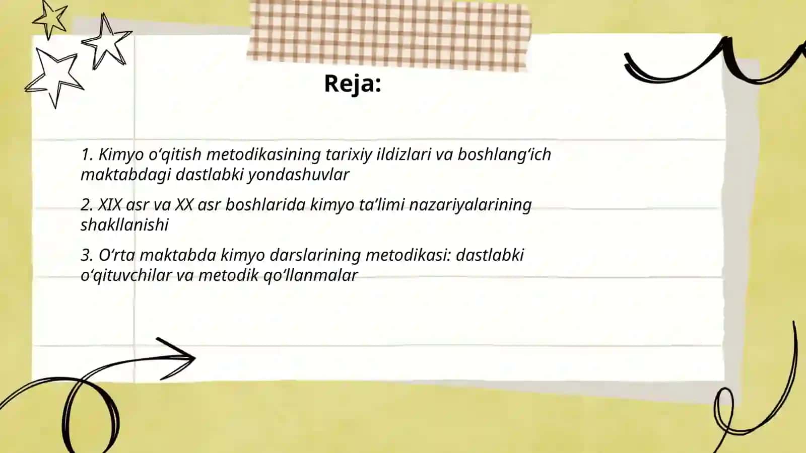 Kimyo oʻqitish metodikasining nazariy asoslari fanining rivojlanish tarixi 2