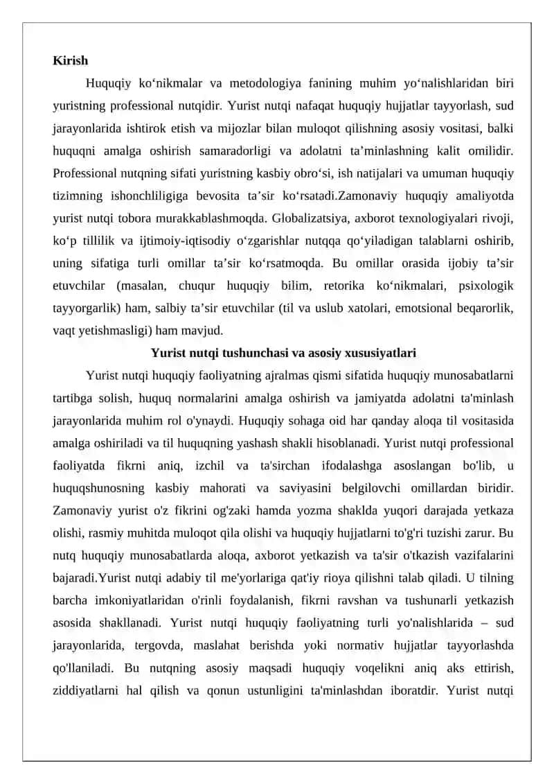 Yurist nutqi sifatiga ijobiy va salbiy ta’sir etuvchi omillar 2