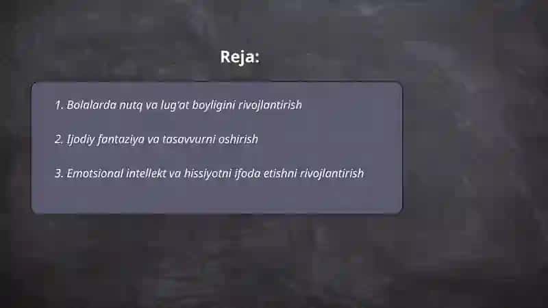 Bolalarda nutq va lugʻat boyligini rivojlantirish 2