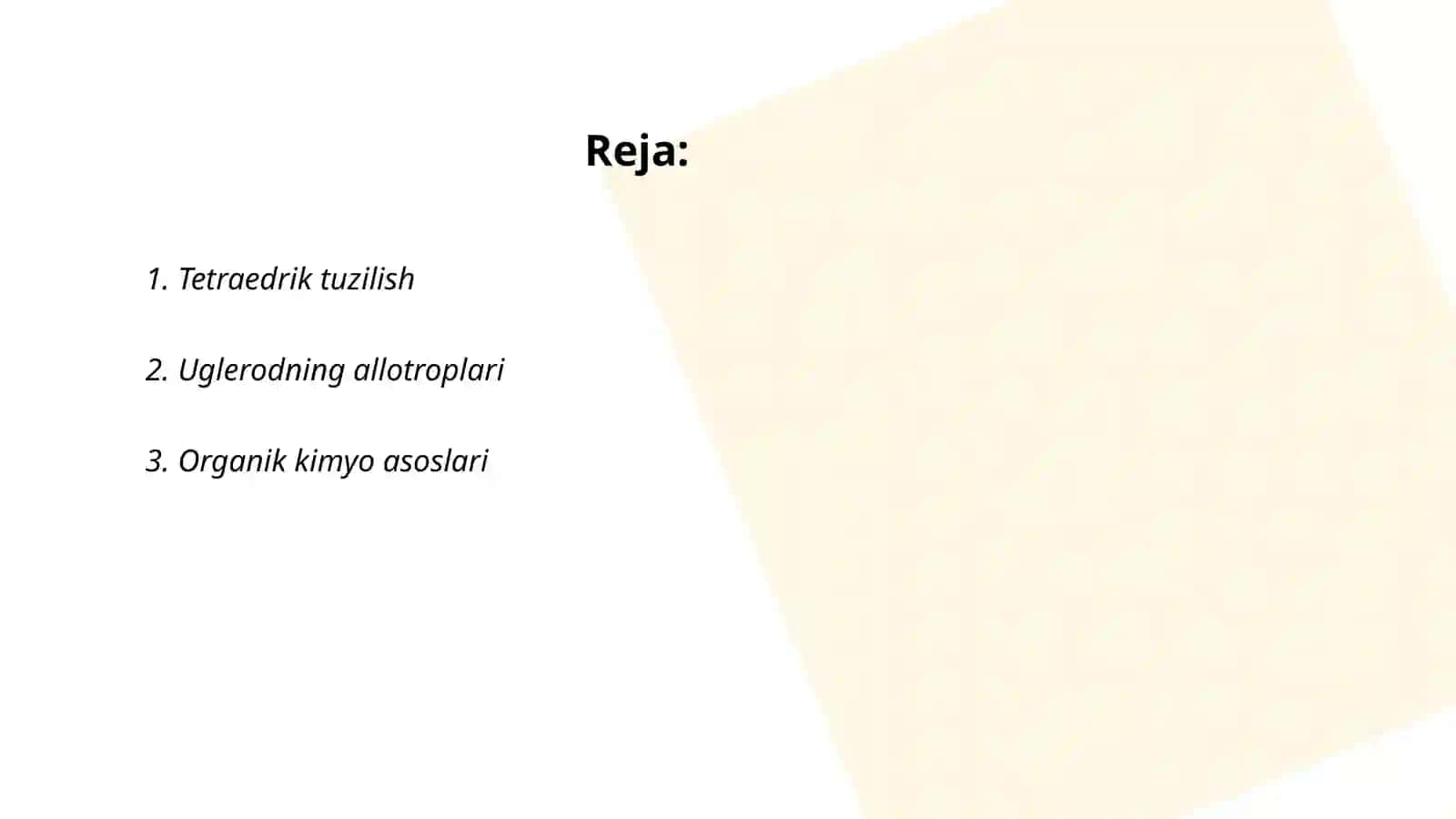 IV A guruh elementlari (C misolida) 2