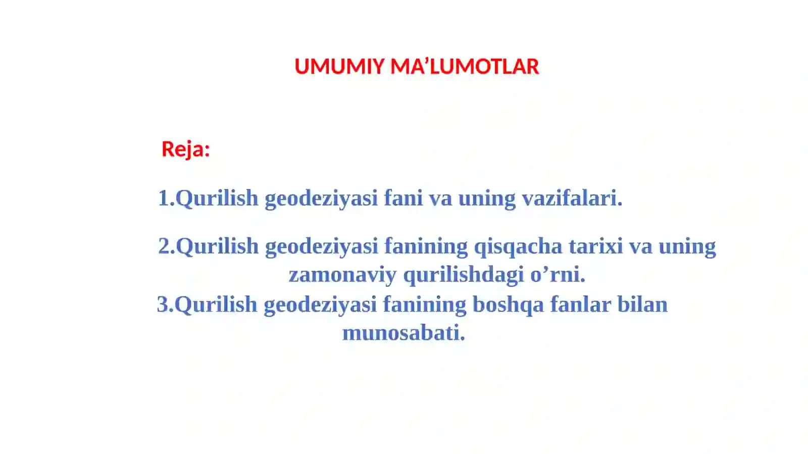 Qurilish Geodeziyasi 2