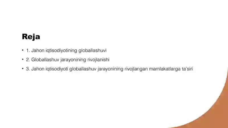 Jahon iqtisodiyotining globallashuvi 2