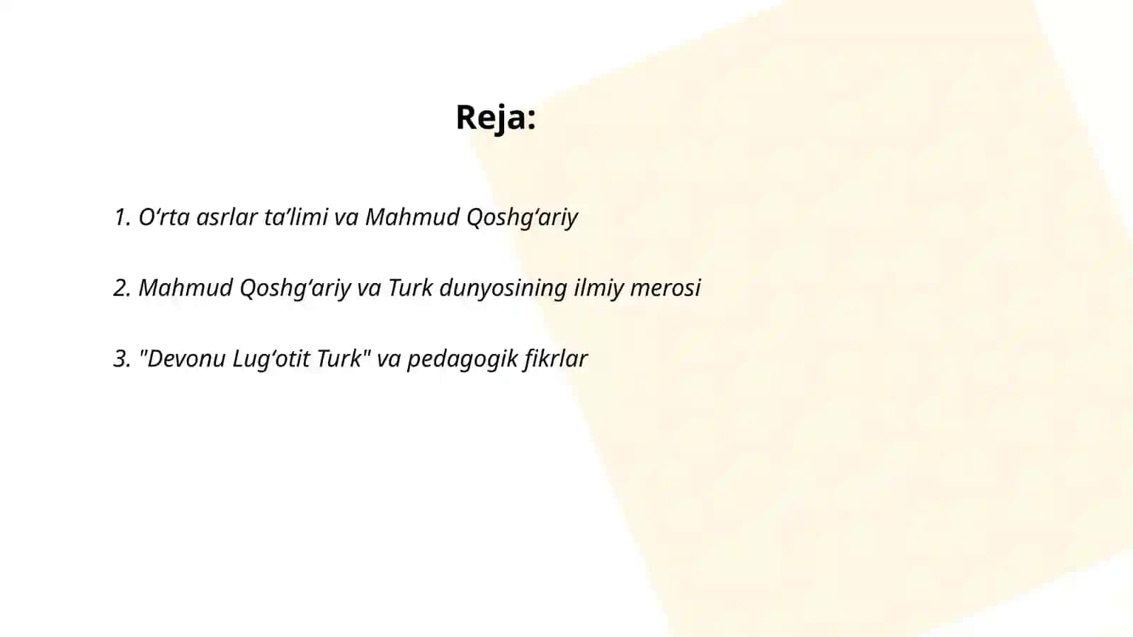 Mahmud Qoshgʻariyning pedagogik qarashlari 2