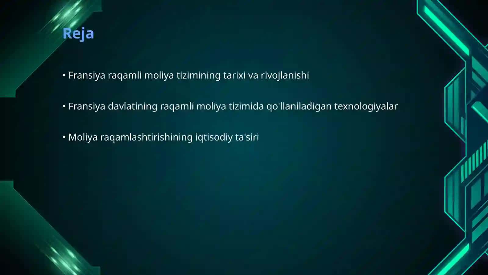 Fransiya davlatining raqamli moliya tizimi 2