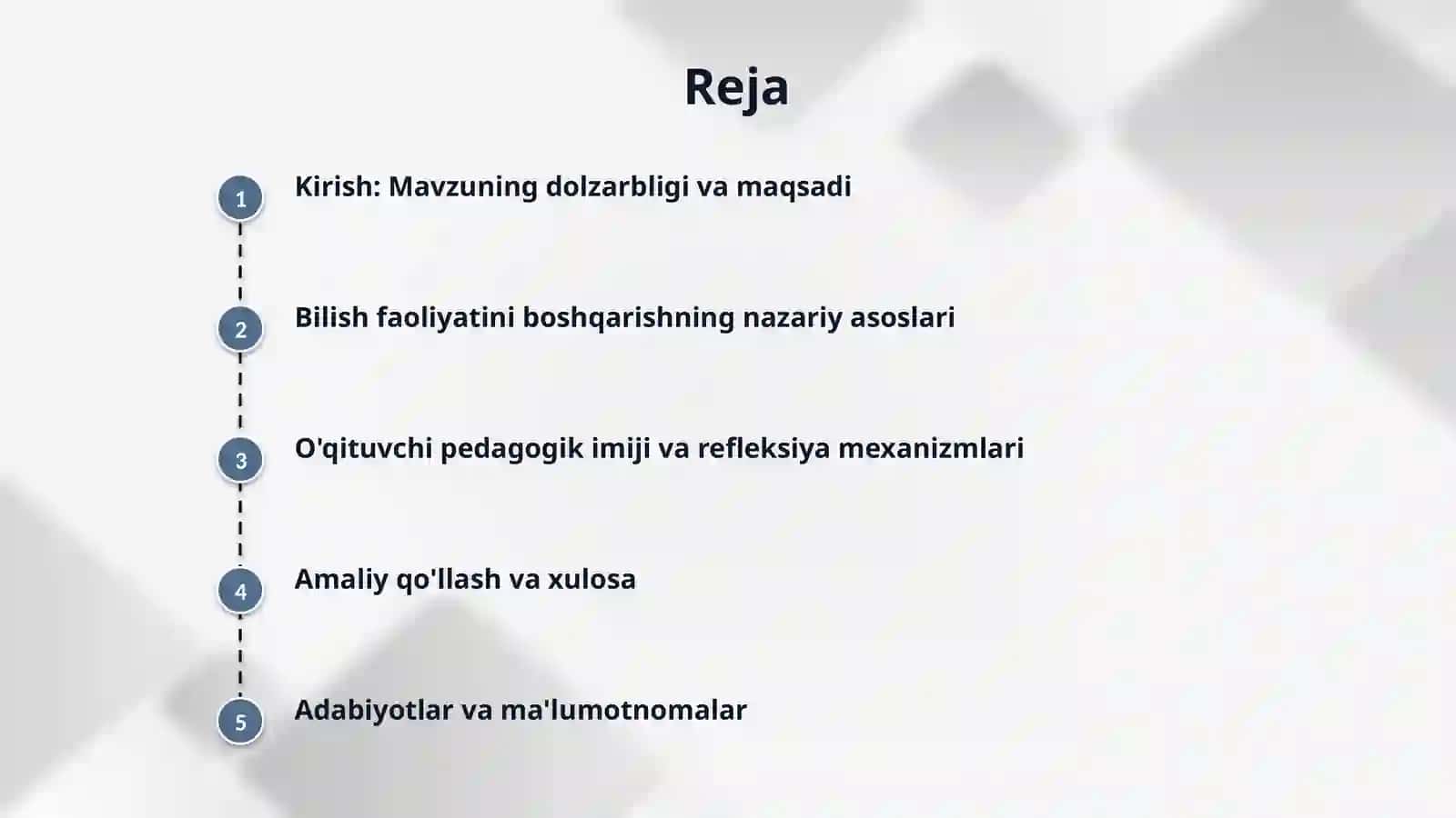 Oʻqituvchining oʻquvchilar bilish faoliyatini boshqarish mahorati. 2