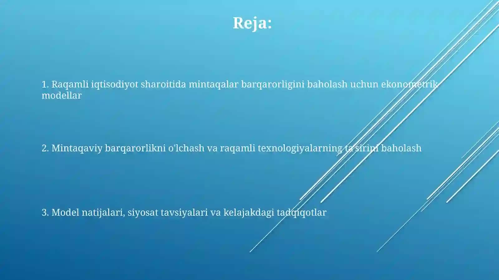 Raqamli iqtisodiyot sharoitida hududlarning barqarorligini baholashni ekonometrik modellari 2