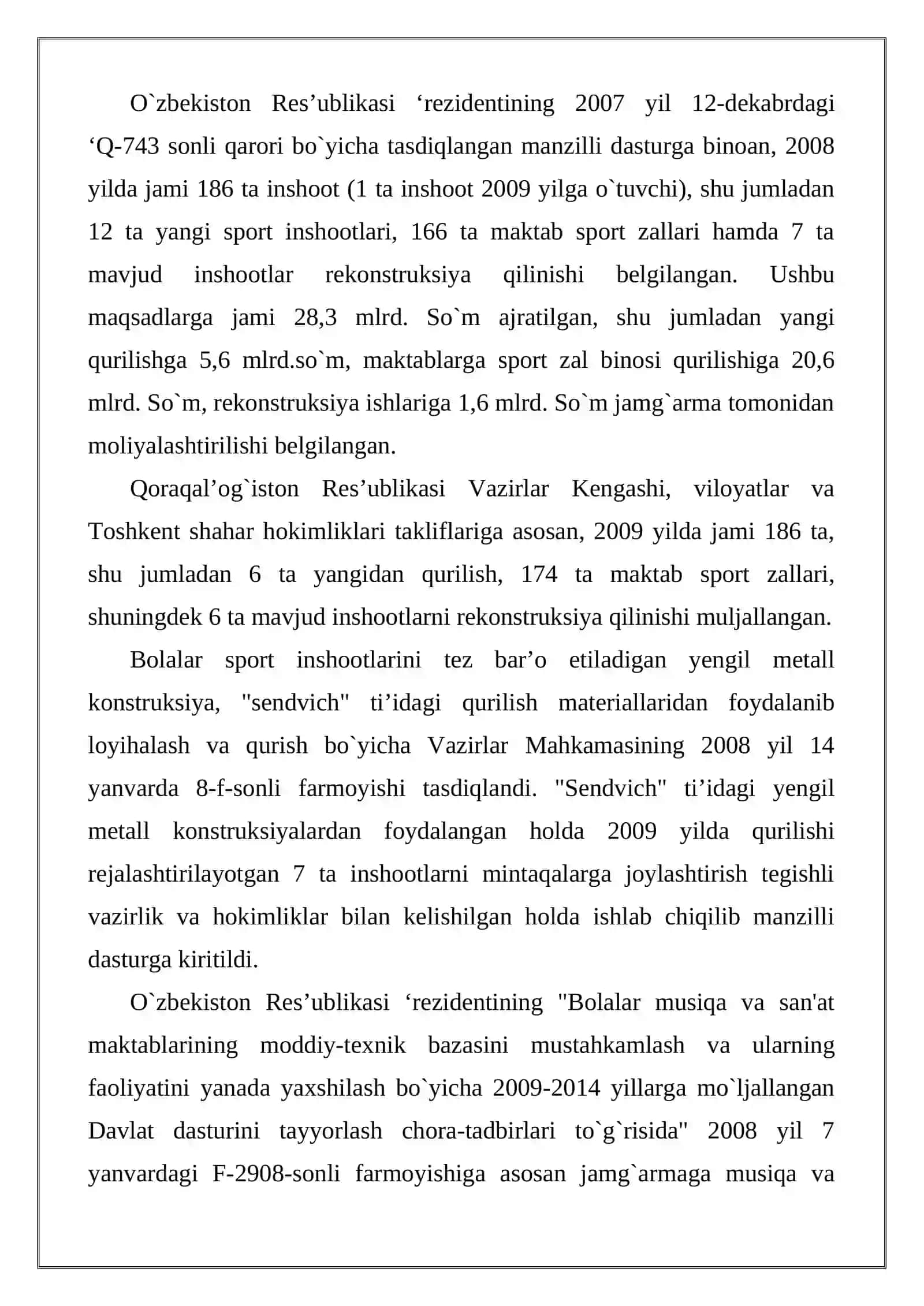 O'zbekistonda bolalar sportini rivojlantirish 2