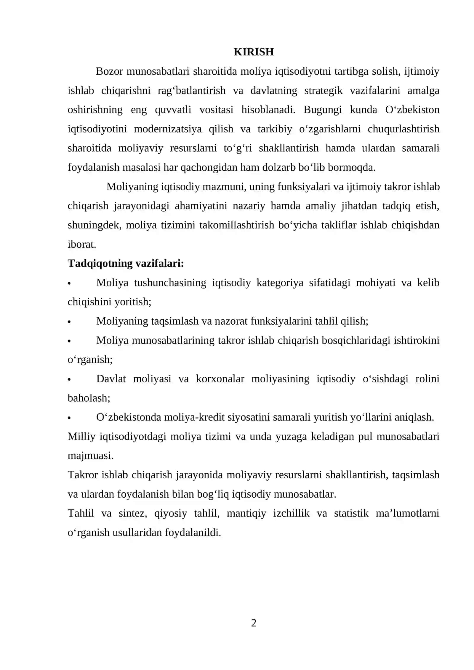 MOLIYANING MAZMUNI VA TAKROR ISHLAB CHIQARISHDAGI AHAMIYATI 2