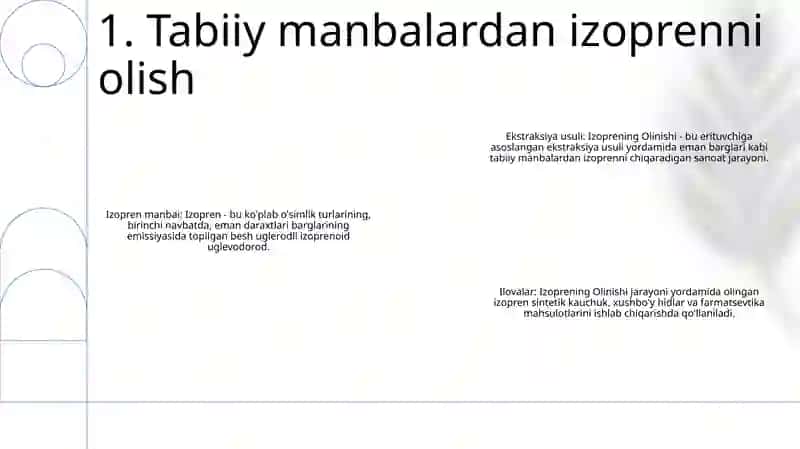 Izoprening Olinishi 2