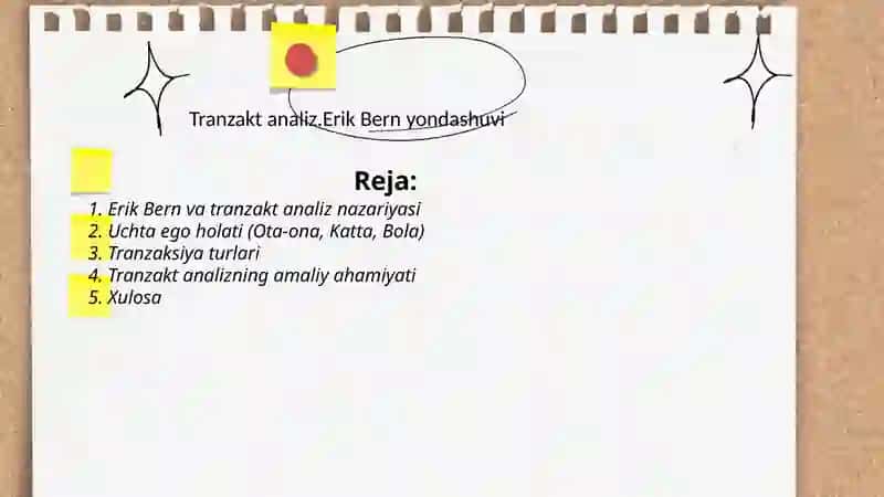 Tranzakt analizning amaliy ahamiyati 2