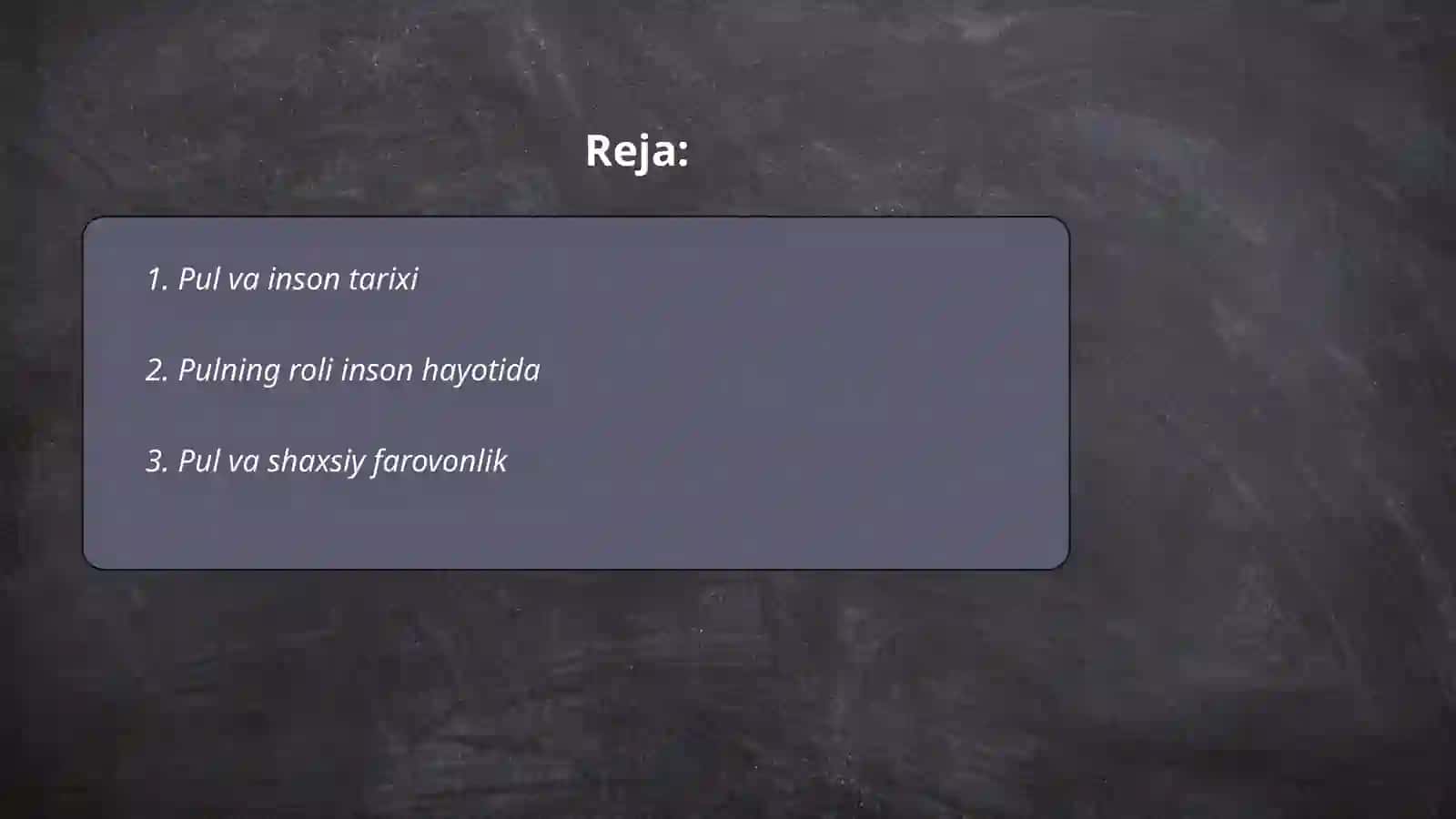 Pul va inson tarixi 2