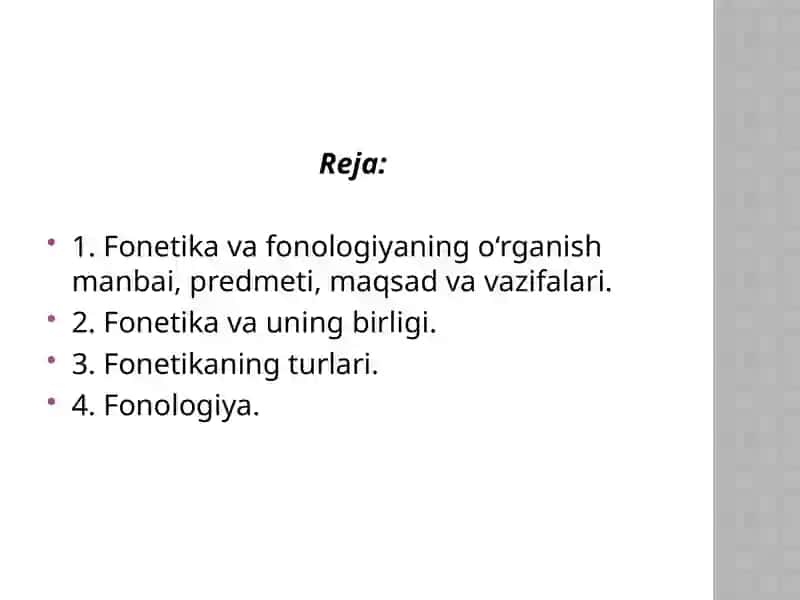 Fonetika va Fonologiya 2
