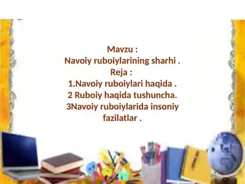 Navoiy ruboiylarining sharhi 2