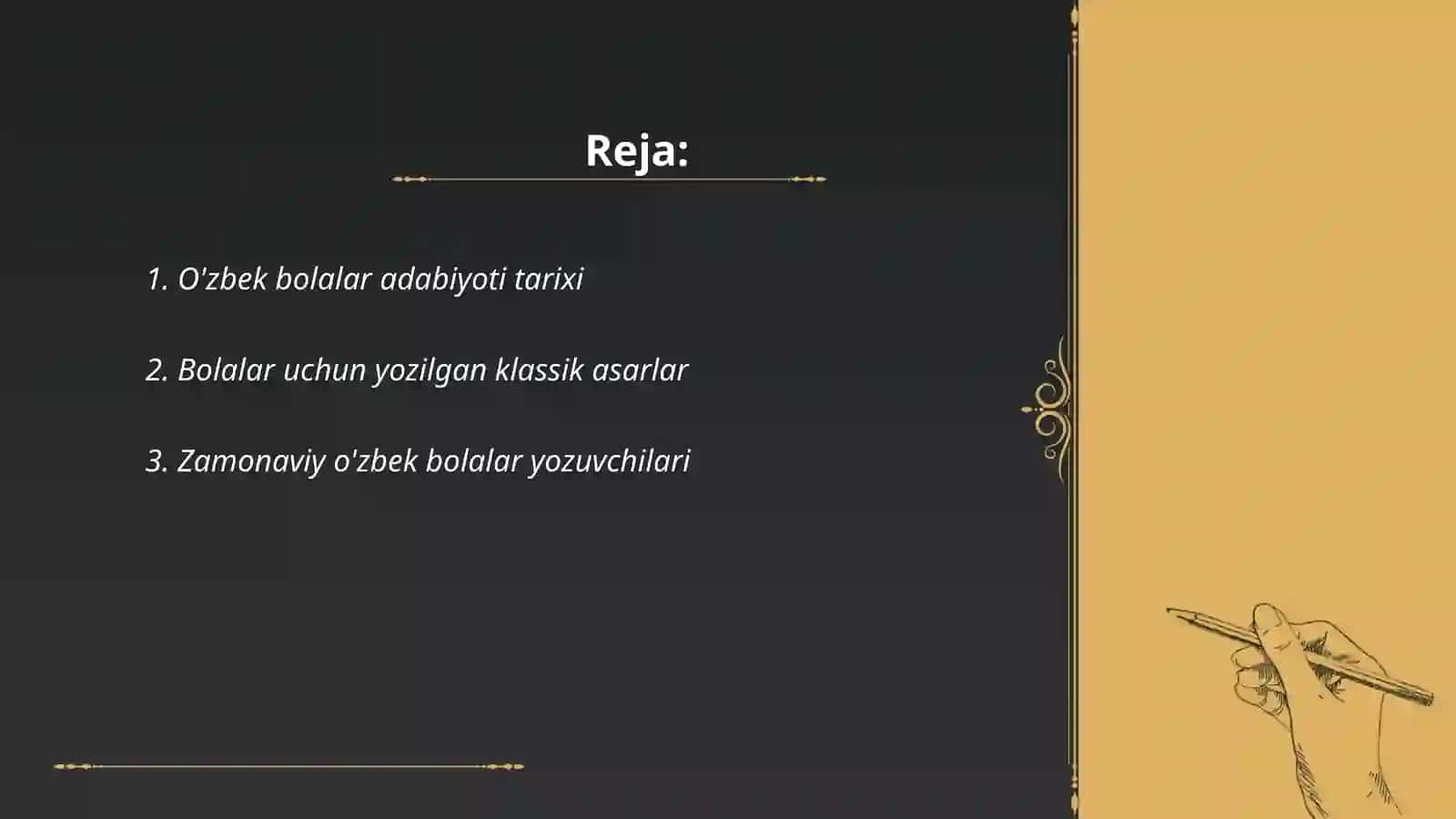 Ózbek bolalar adabiyoti 2