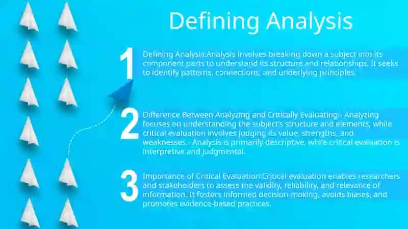 Difference Between Analyzing And Critically Evaluating 2