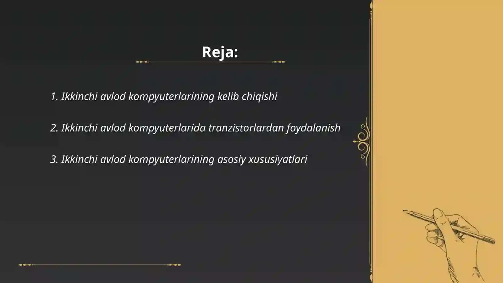 Ikkinchi va uchinchi avlod kompyuterlari 2