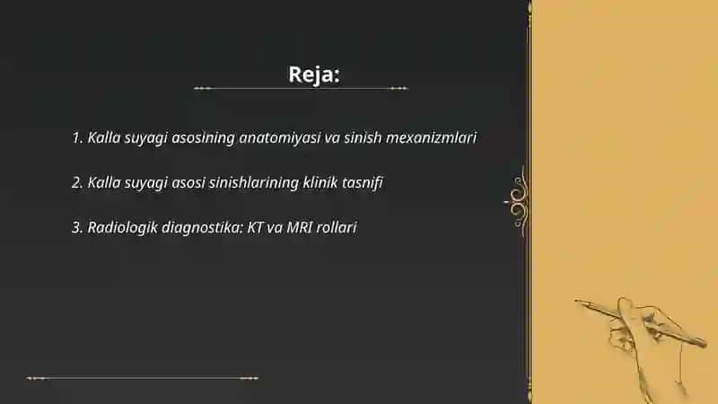Kalla suyagi asosi sinishlari, belgilari va operativ davolash usullari 2