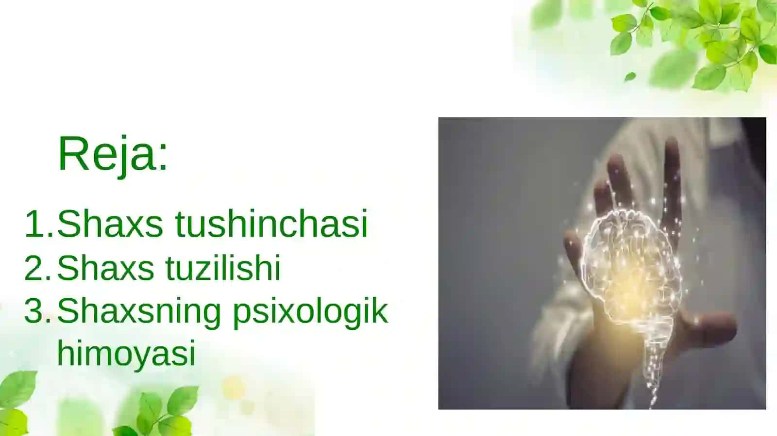 Shaxstushunchasi 2