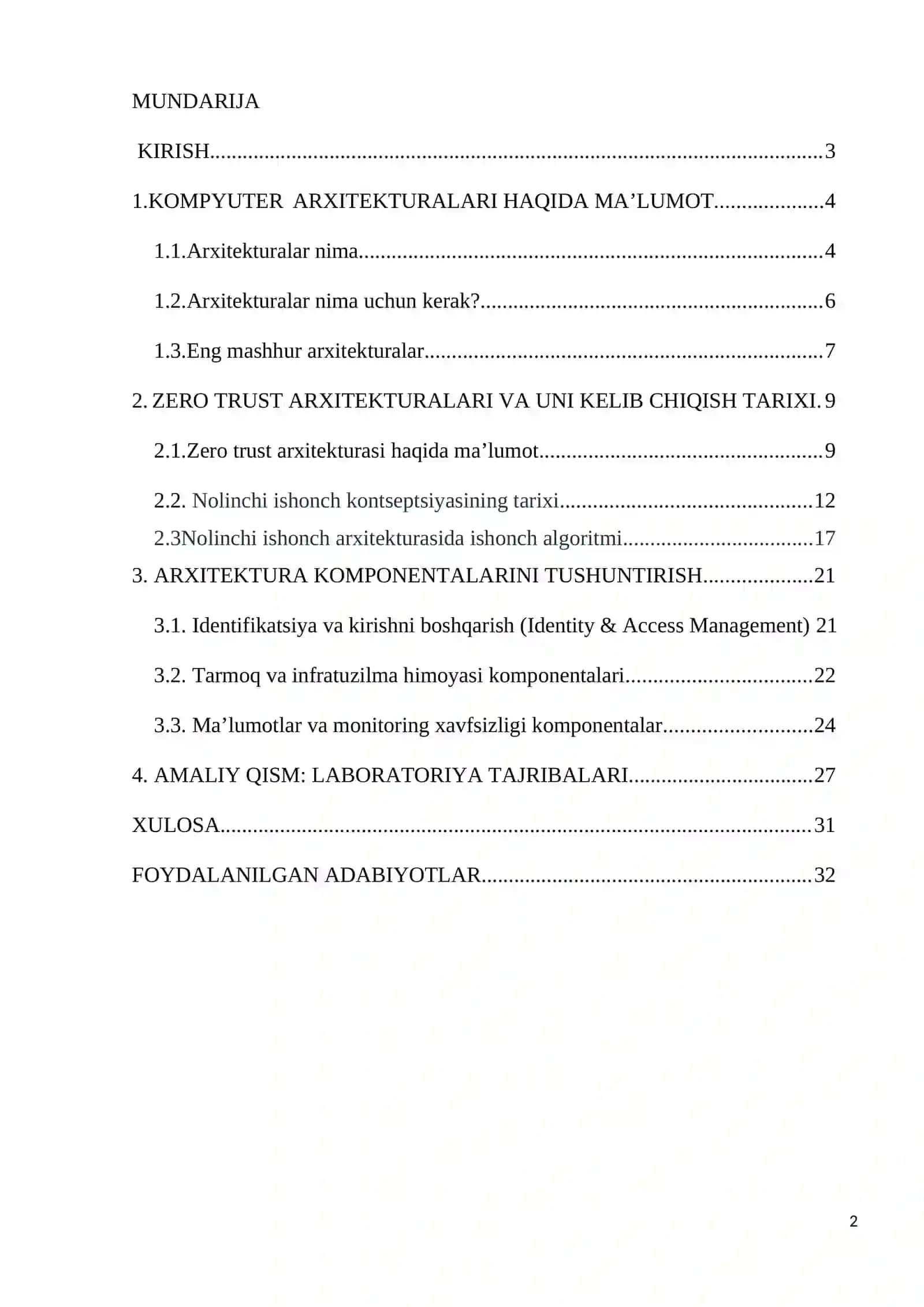 Zero Trust arxitekturasi asoslari va tatbiqi 2
