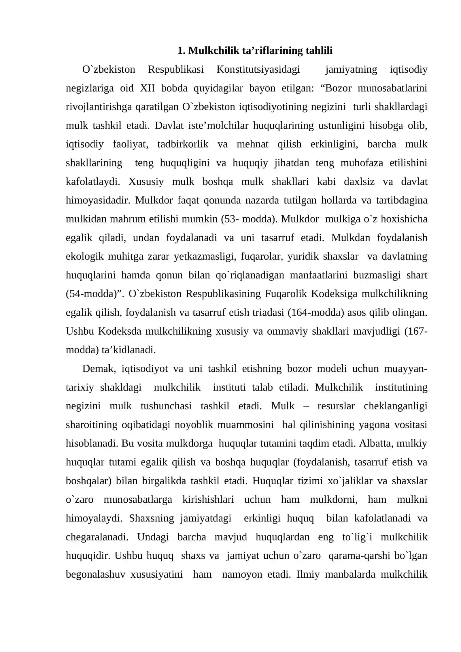 Mulkchilik instituti rivojlanishining evropa va osiyo mamlakatlarida tarkib topgan yo'llari 2