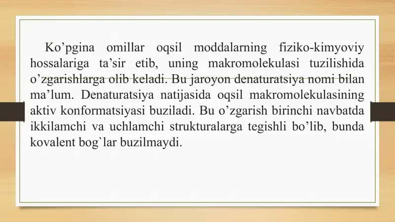 Oqsillarni cho’ktirish reaksiyalari 2