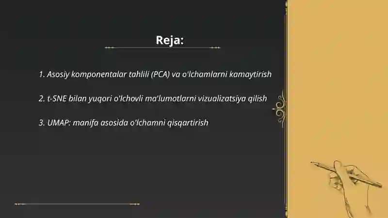 Asosiy komponentalar tahlili (PCA) 2
