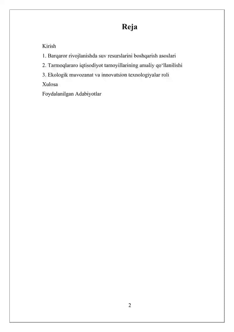 O'zbekiston Agrar Sektori Rivojining Barqarorlik Omillar 2