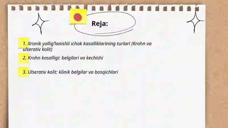 Xronik yalligʻlanishli ichak kasalliklari 2