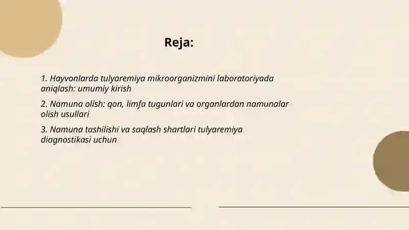 Hayvonlarda Tulyaremiya kasalligining labaratoriya diagnostikasi 2