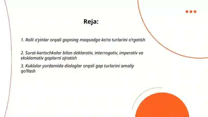 Gapning maqsadga ko‘ra turlari 2