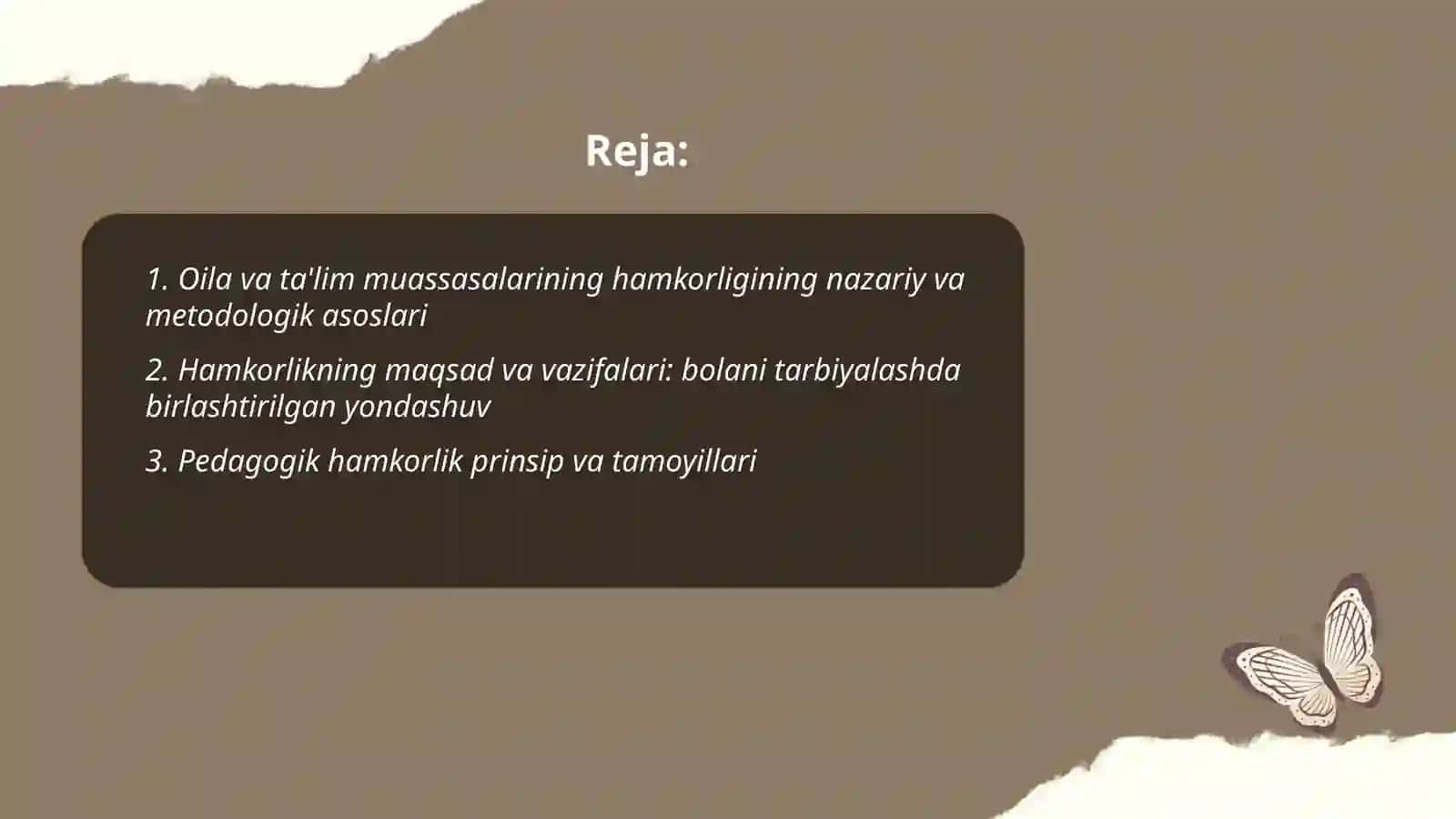Oila va taʼlim muassasalarining hamkorligining pedagogik asoslari 2