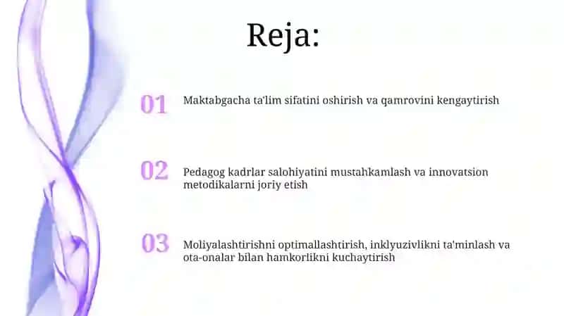 Maktabgacha ta'lim sifatini oshirish 2
