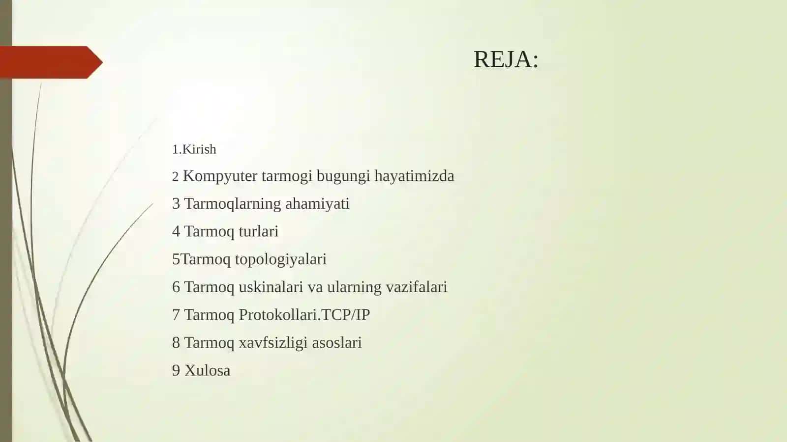 Kompyutertarmoqlariga kirish.Tushunchavaahamiyati 2