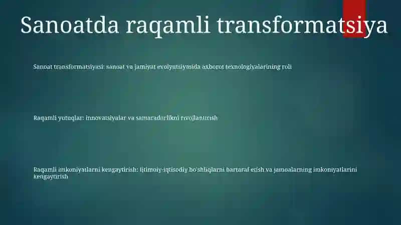 Sanoat transformatsiyasi: sanoat va jamiyat evolyutsiyasida axborot texnologiyalarining roli 2